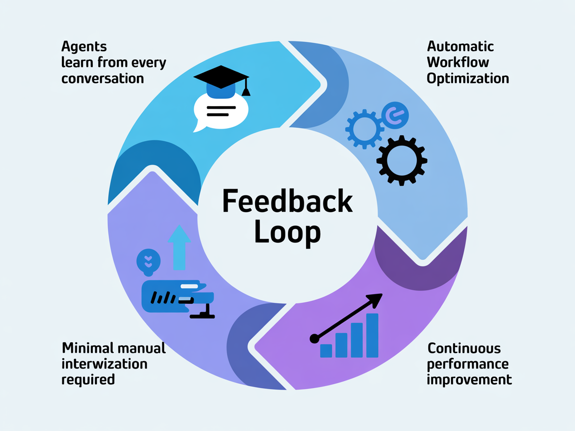 Self-Improving AI Agents Feedback Loop Diagram